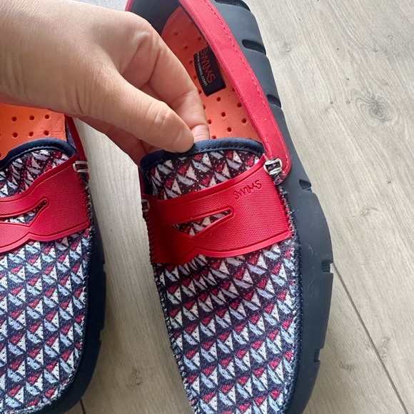 Swims Red and Navy Loafers - Picture 3 of 6